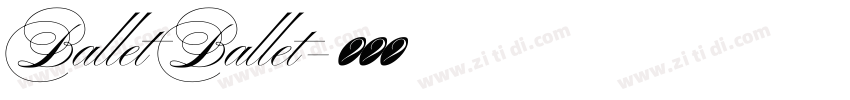 Ballet Ballet字体转换